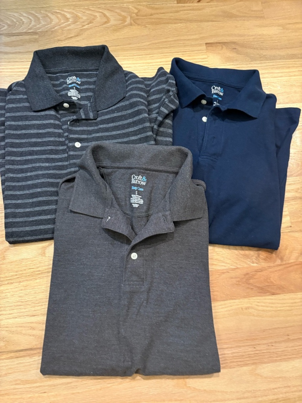 Croft & Barrow Men’s short sleeve polo- lot of 3